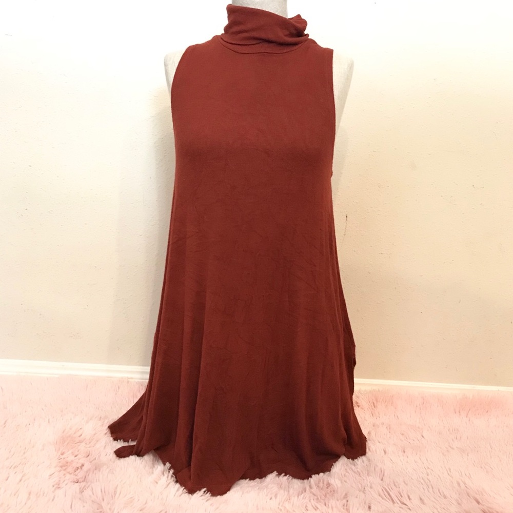 Anthropologie Postmark Mock Neck Sleeveless Tunic